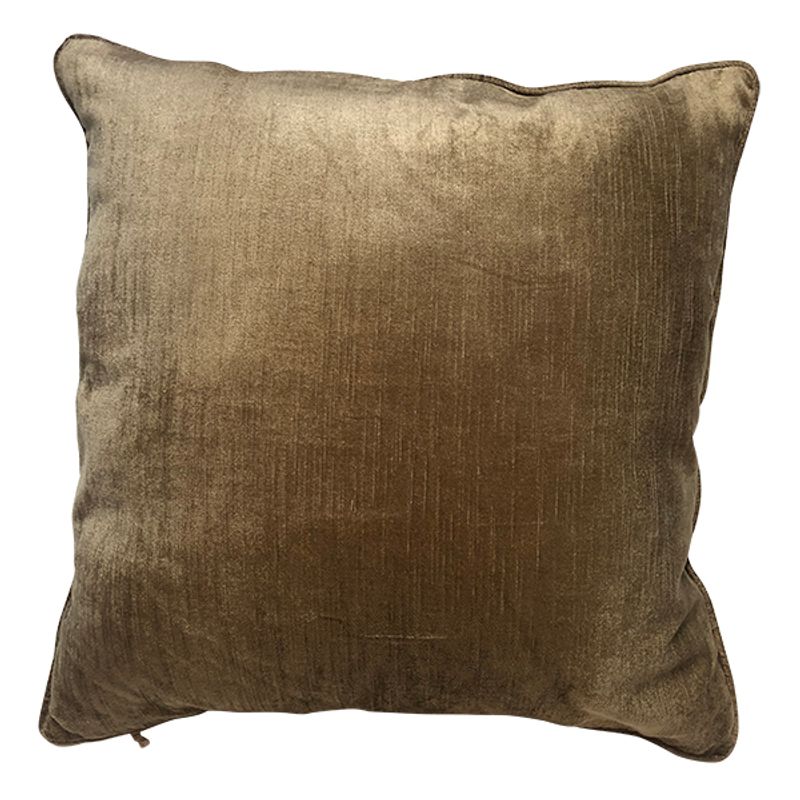 cushion cover shiny velvet Olive green