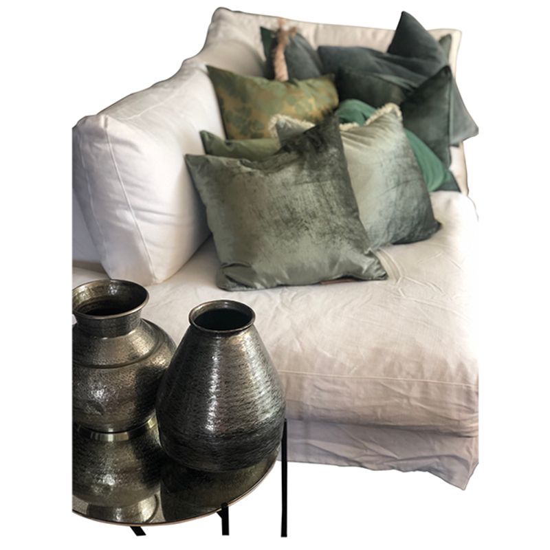 Cushion Cover Matt Velvet Deep Green