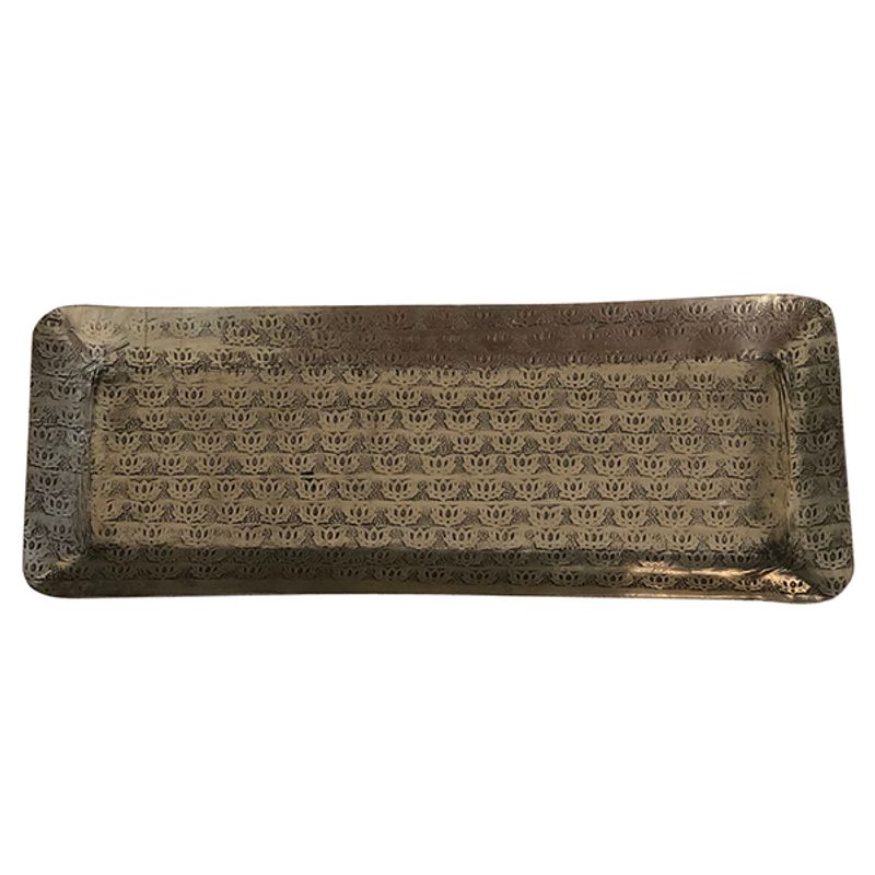 Hammered tray lotus
