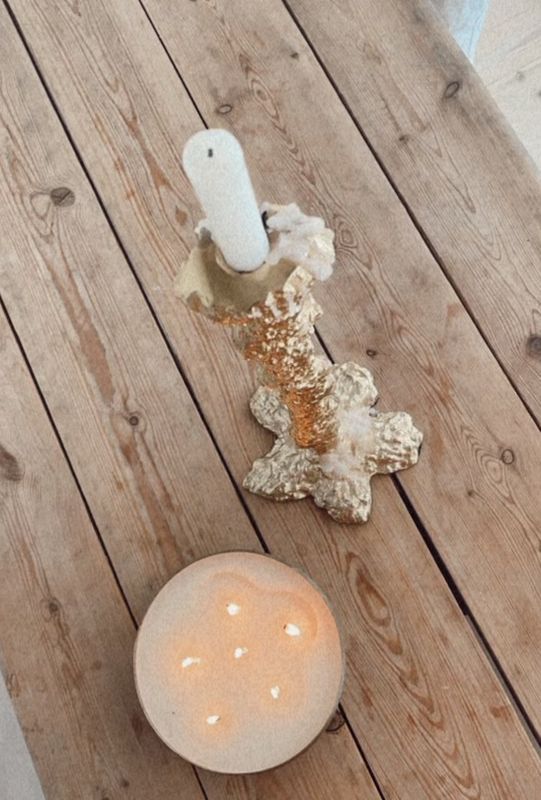 Art Candleholder XL Gold