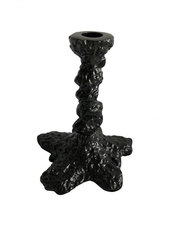Art Candleholder Matt Black Medium