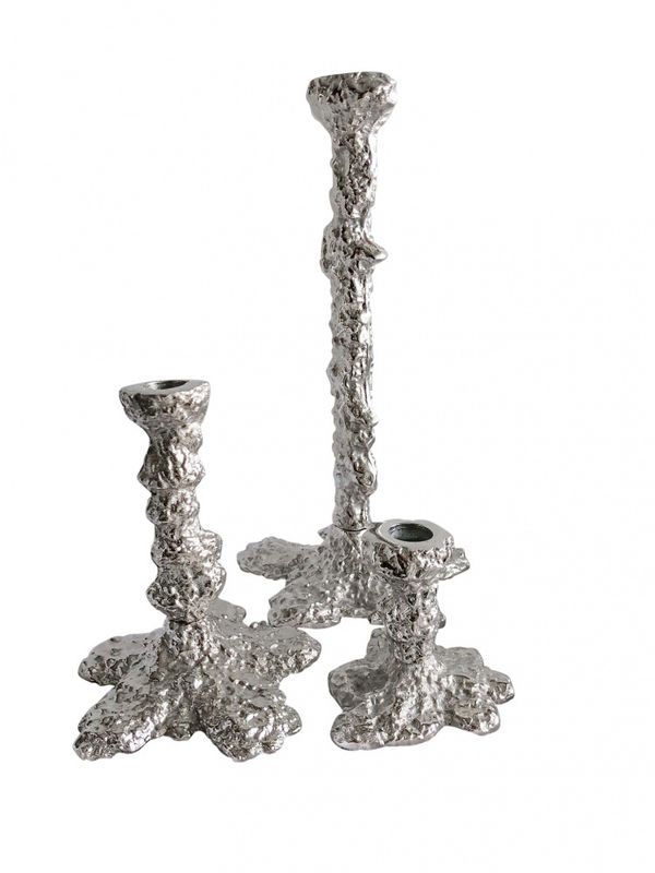 Art Candelholder Silver Large