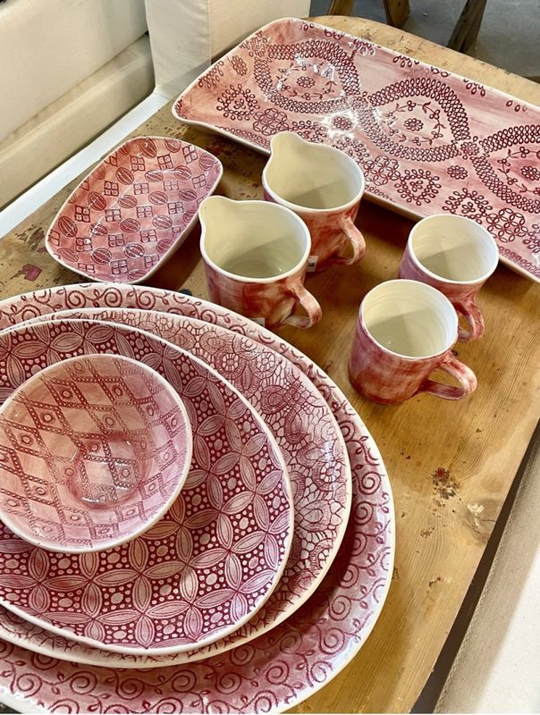 Ramekin Round Mixed Pattern Pimento 