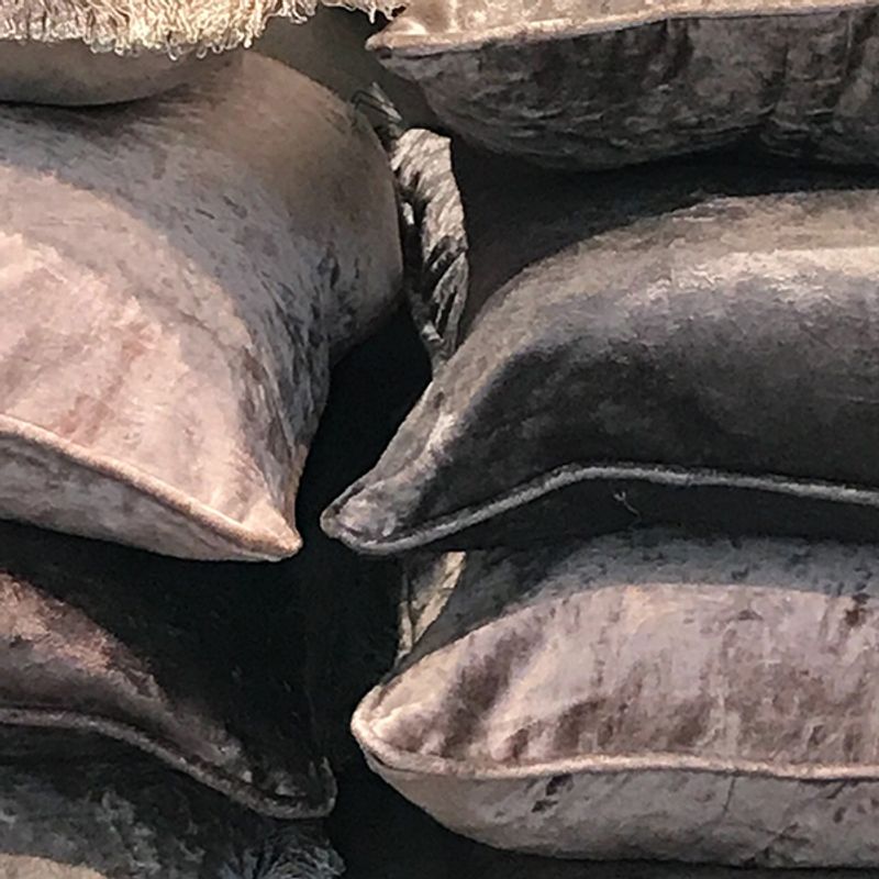Putetrekk Shiny Velvet Grå