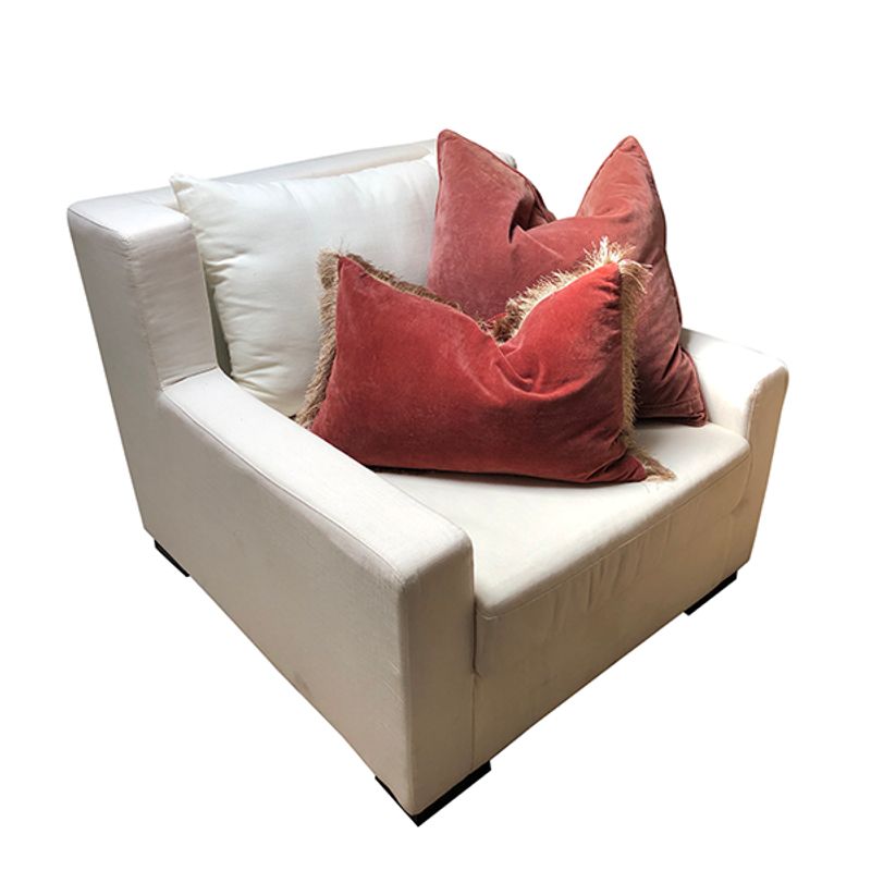 cushion cover velvet matt rose