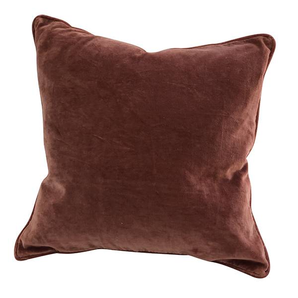 cushion cover matt velvet new terracotta