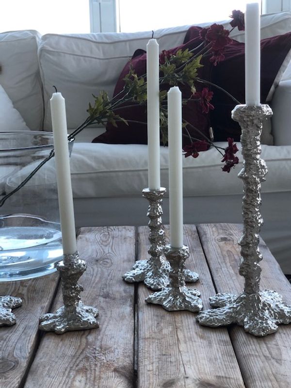 Art Candelholder Silver Small