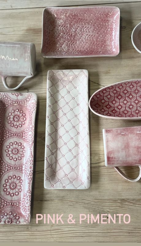 Ramekin Round Mixed Pattern Pink