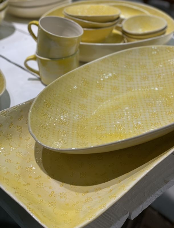 Ramekin Round Mixed Pattern Yellow 