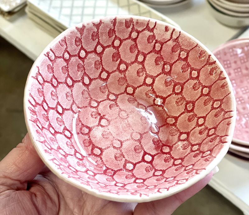 Ramekin Round Mixed Pattern Pimento 