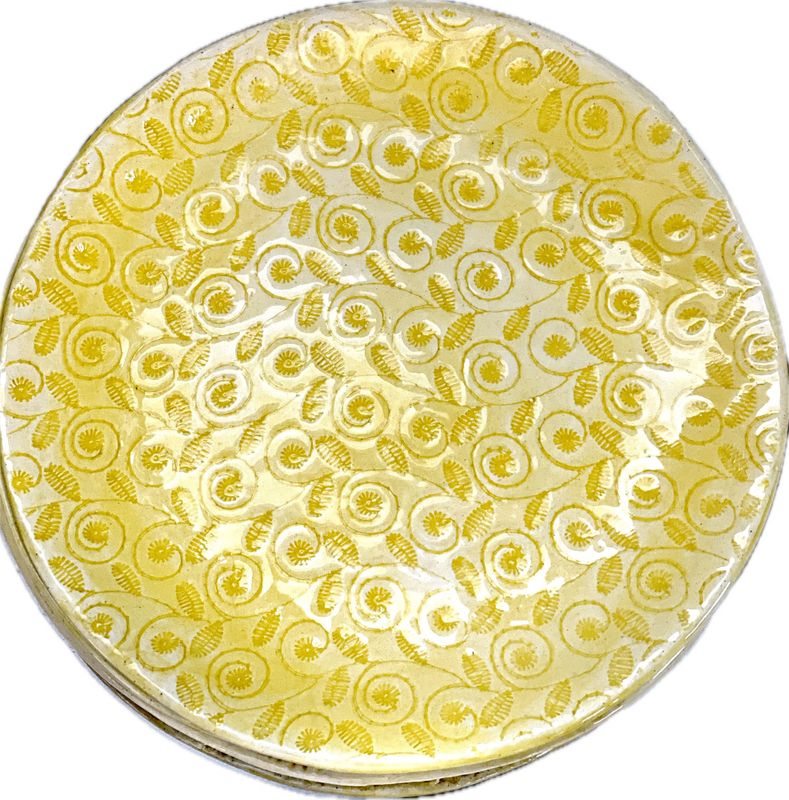 Side Plate Standard  Mixed Pattern Yellow